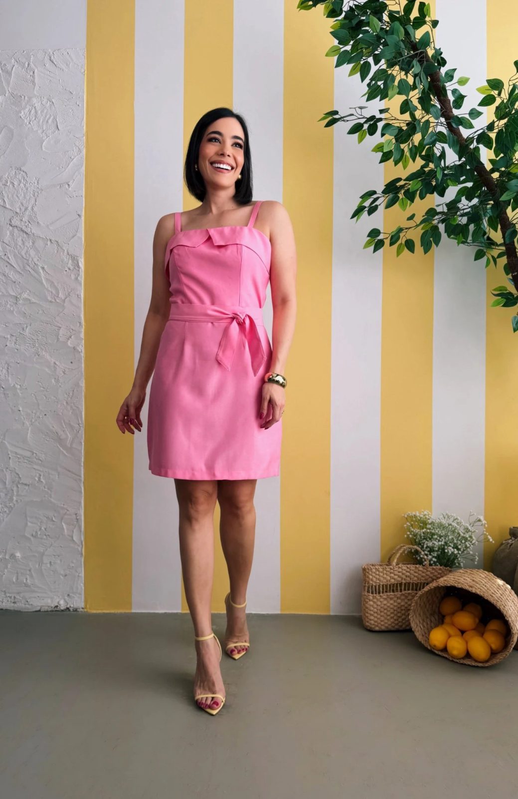 Vestido Liso rosa