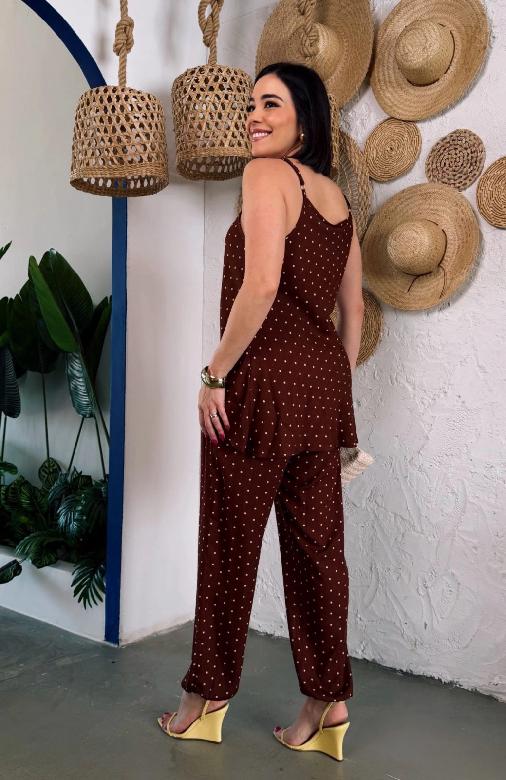 Conjunto Poá poá amarelo